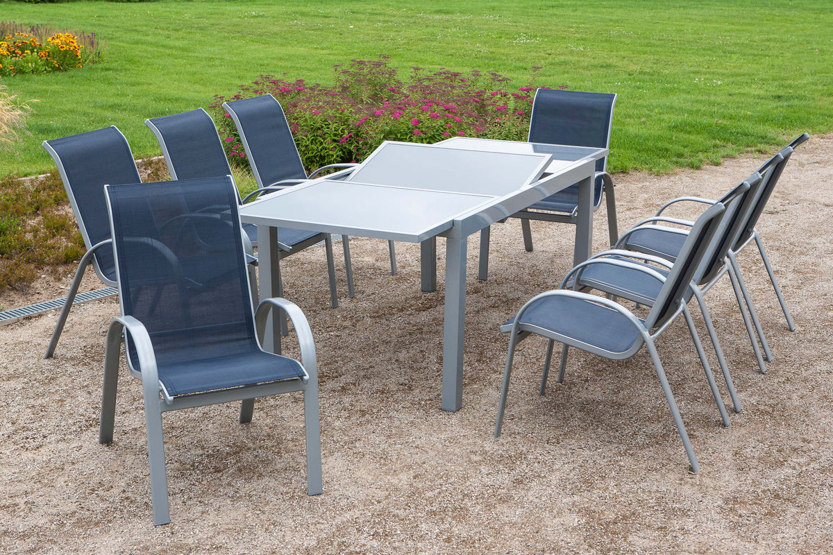 Amalfi Set 9tlg.
Alu/Textil