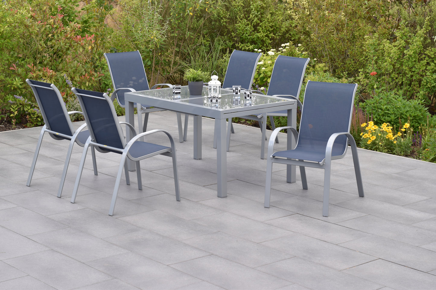 Amalfi Set 7tlg.
Alu/Textil