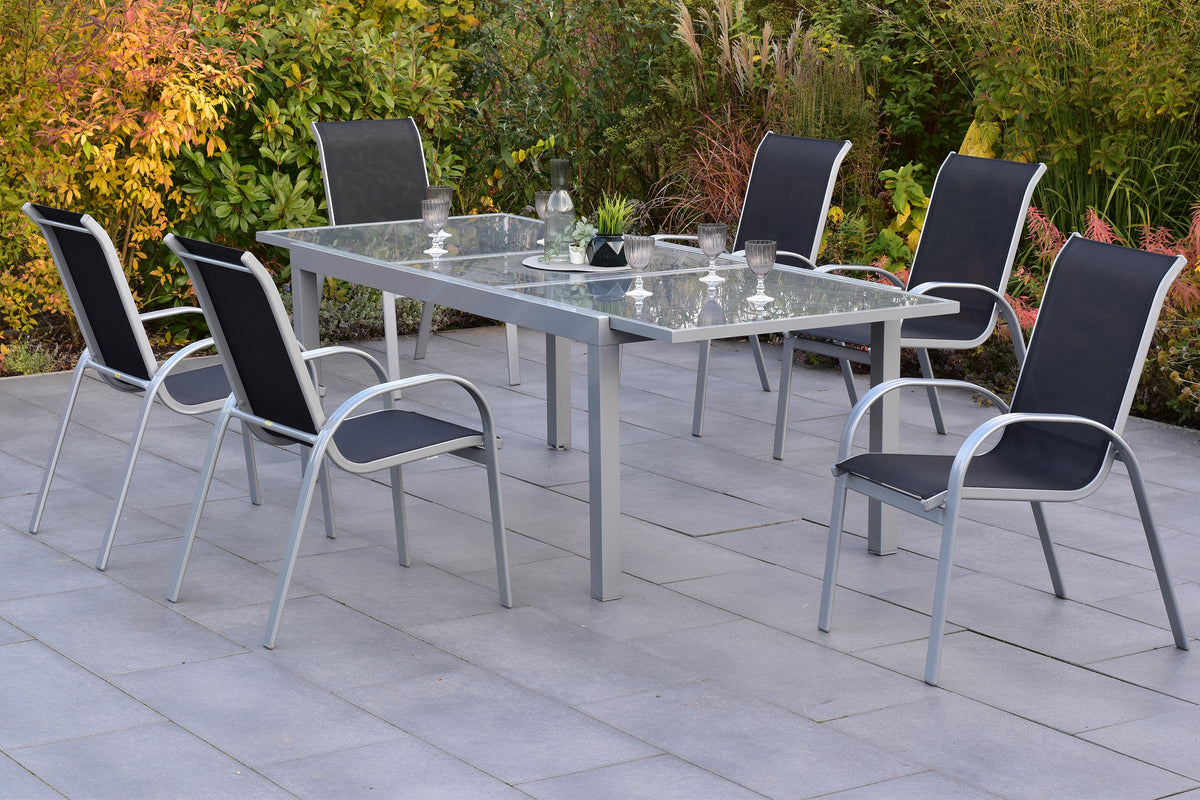 Amalfi Set 7tlg.
Alu/Textil