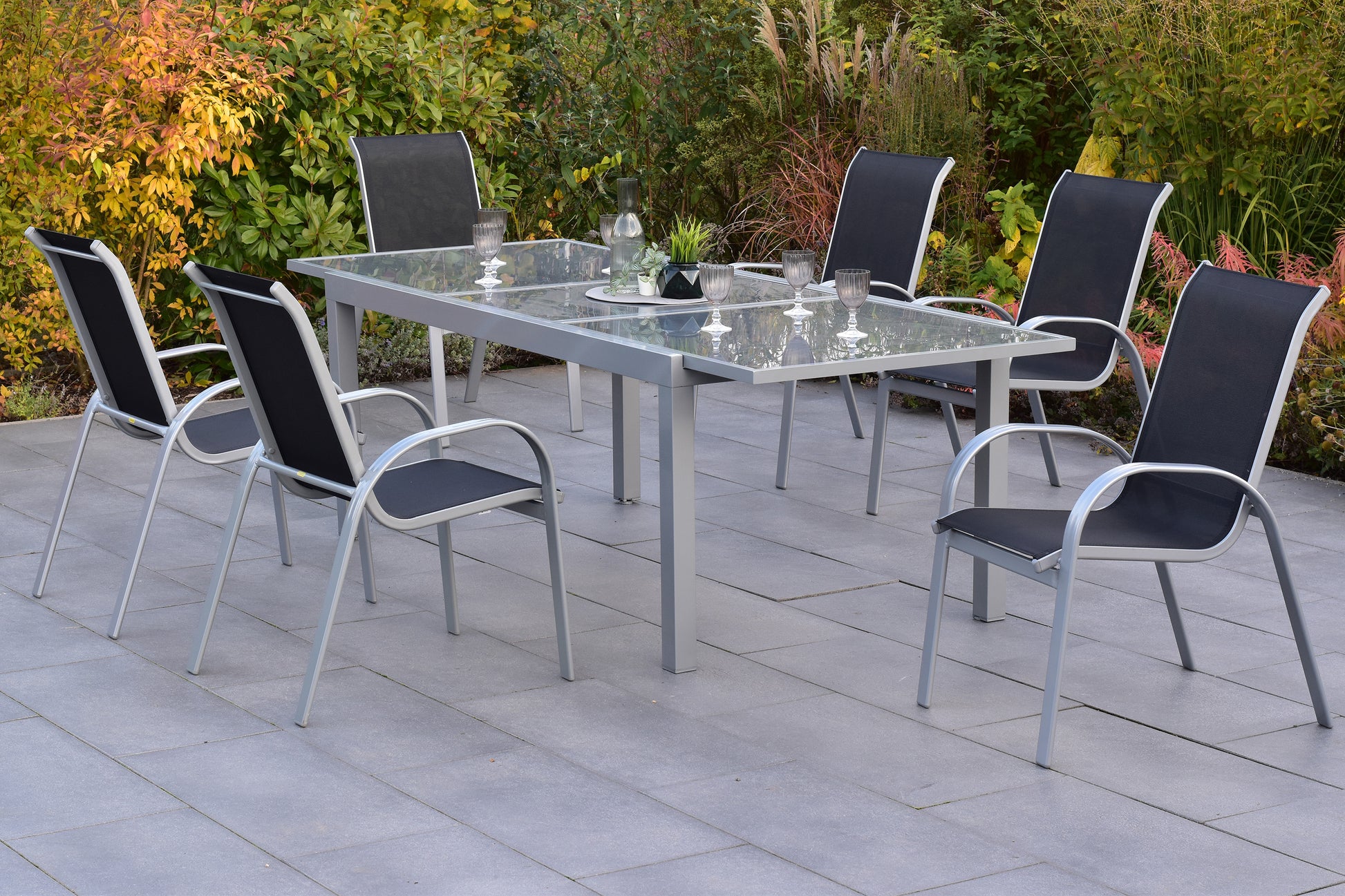 Amalfi Set 7tlg.
Alu/Textil