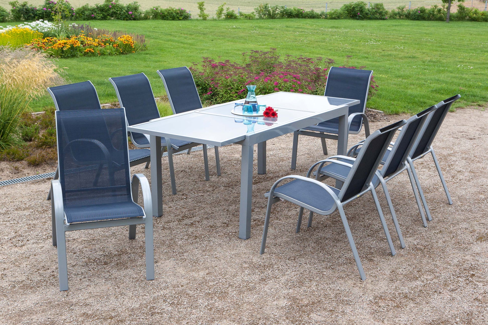 Amalfi Set 9tlg.
Alu/Textil