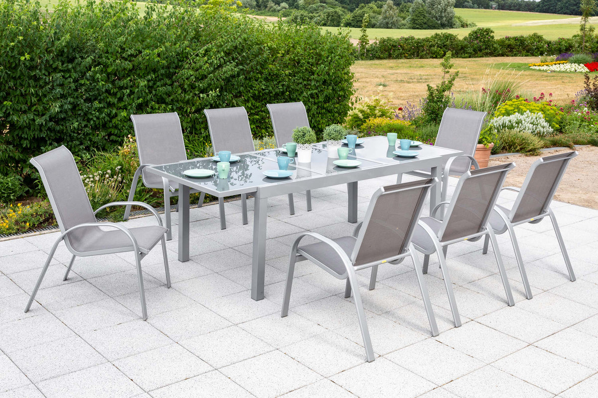 Amalfi Set 9tlg.
Alu/Textil