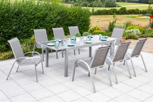Amalfi Set 9tlg.
Alu/Textil