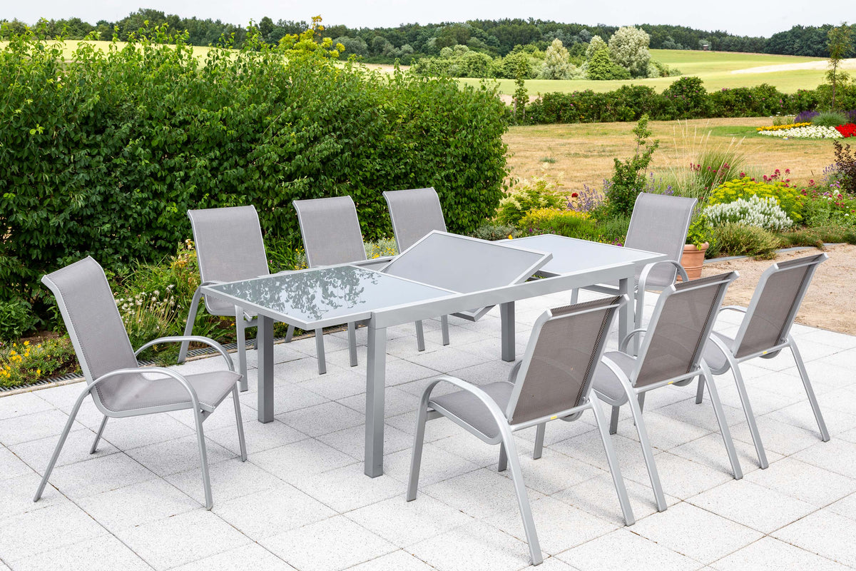 Amalfi Set 9tlg.
Alu/Textil