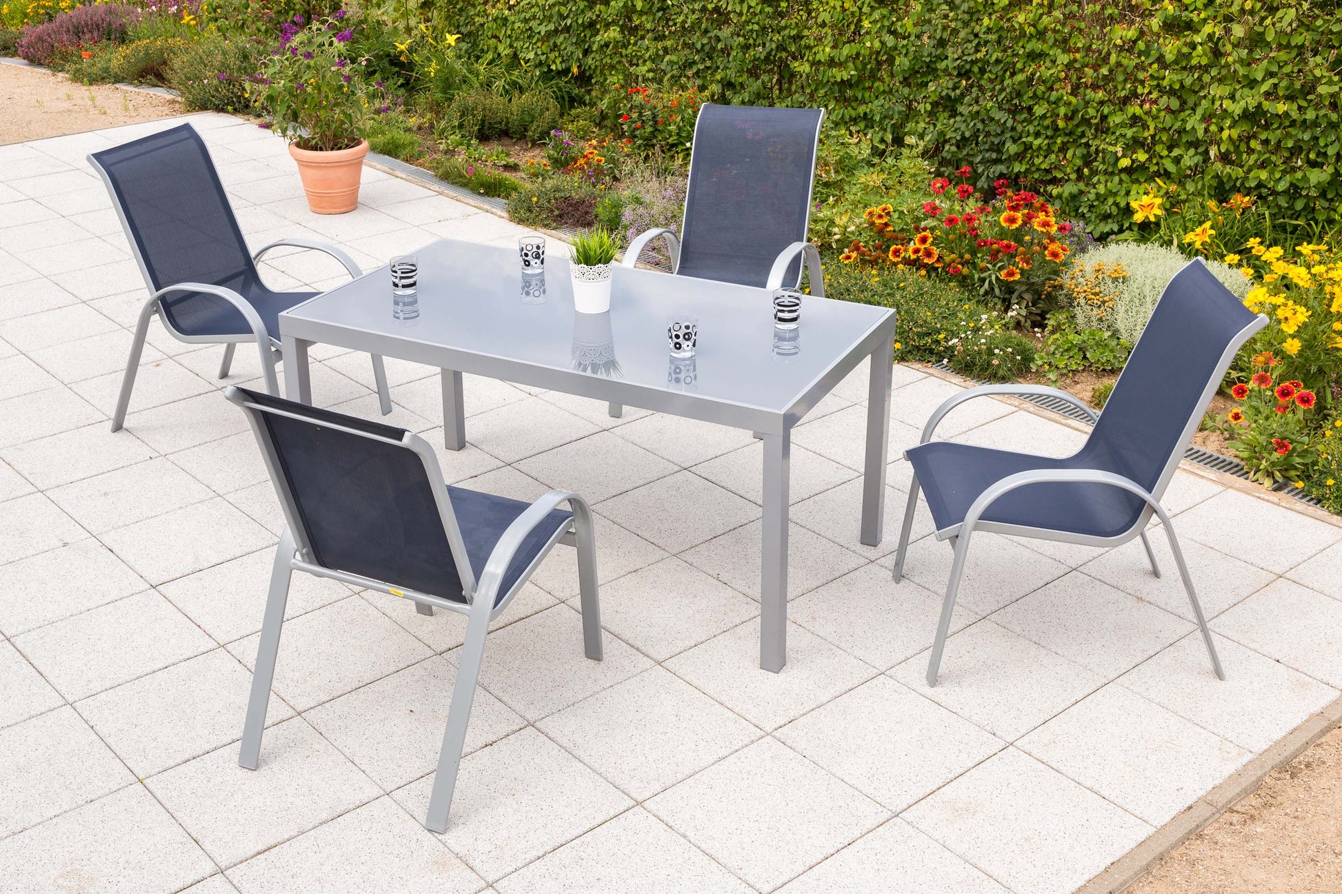 Amalfi Set 5tlg.
Alu/Textil