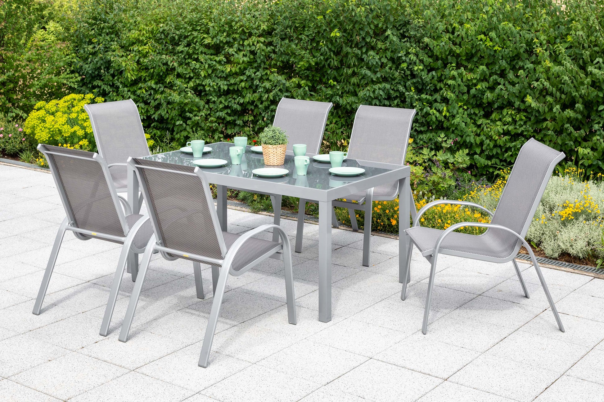 Amalfi Set 7tlg.
Alu/Textil