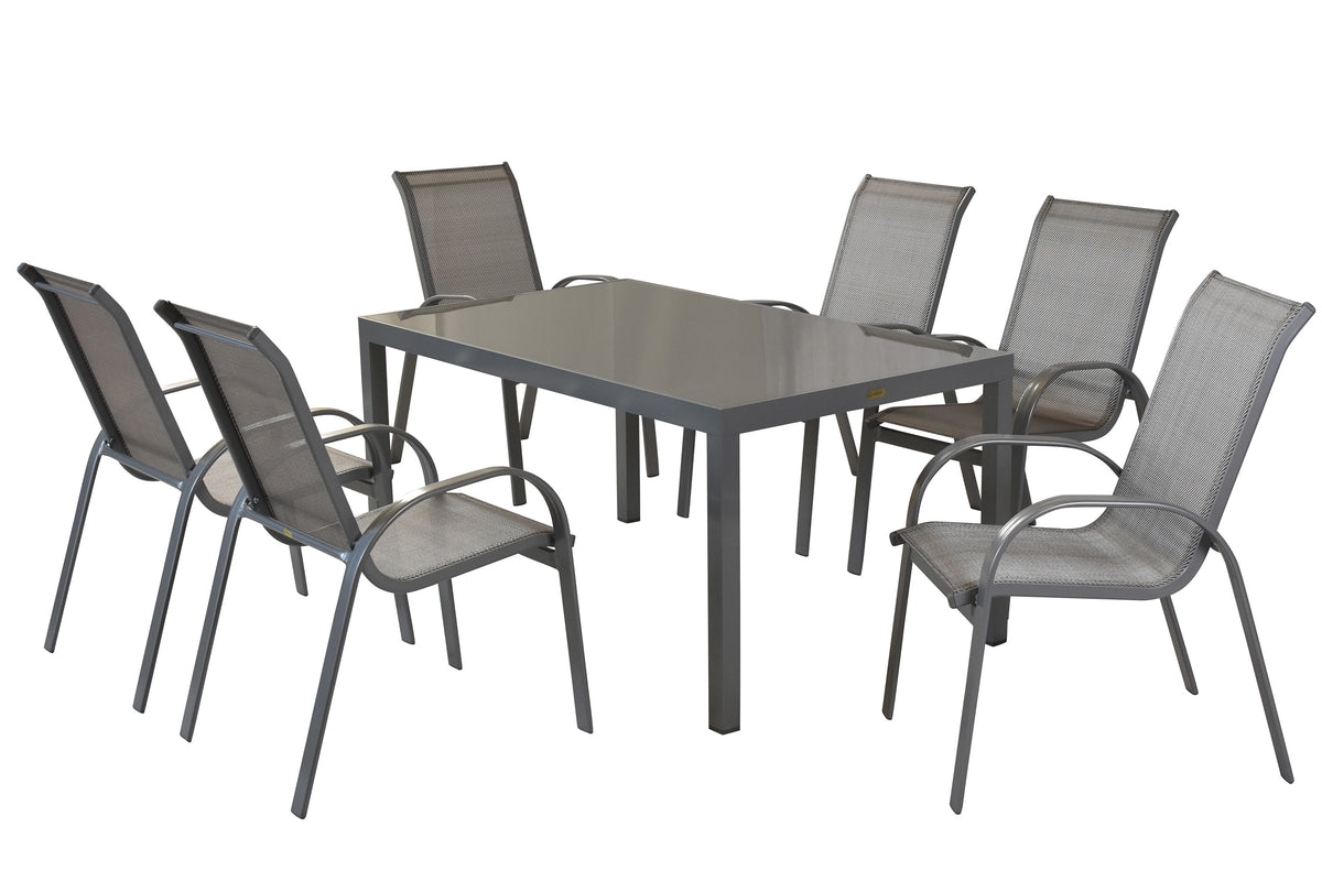 Amalfi Set 7tlg.
Alu/Textil