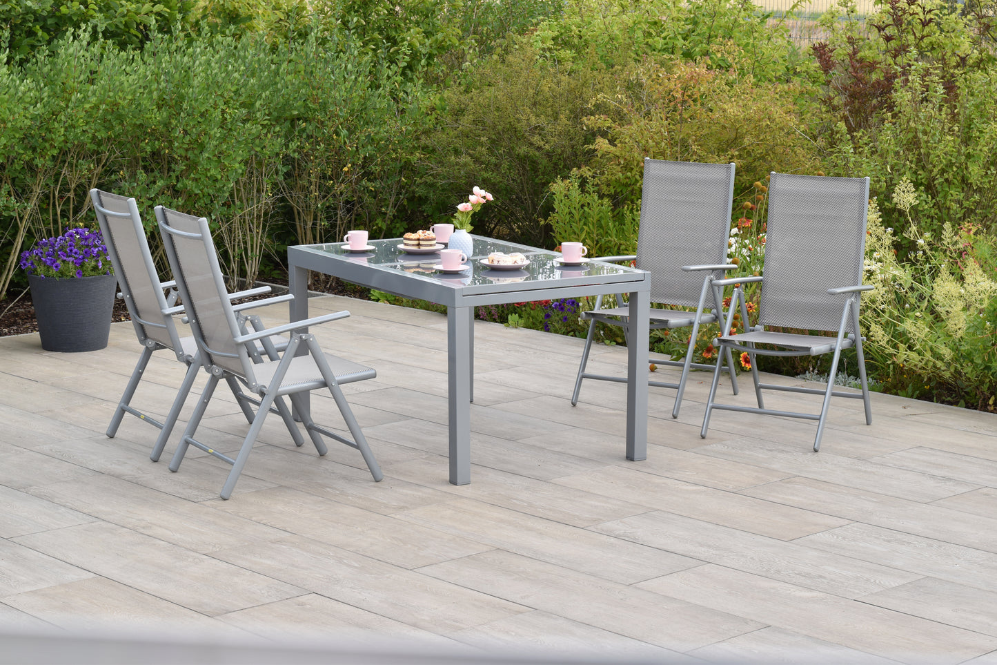 Amalfi Set 5tlg.
Alu/Textil