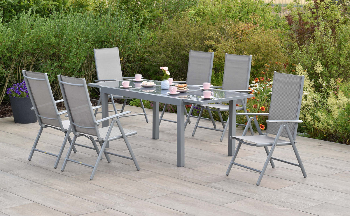 Amalfi Set 7tlg.
Alu/Textil