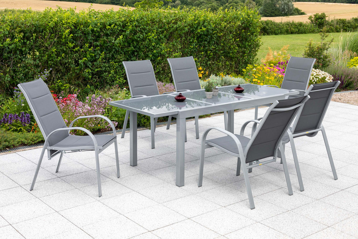 Amalfi Set 7tlg.
Alu/Textil