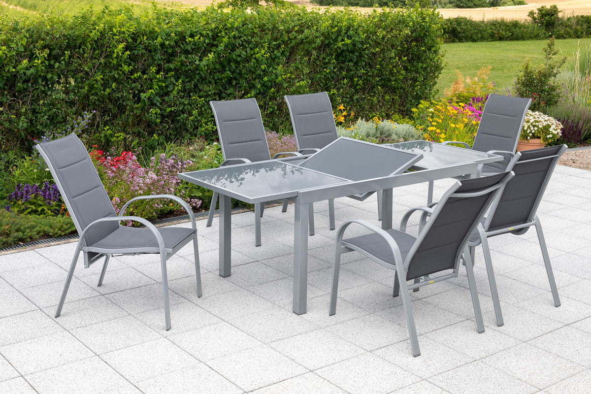 Amalfi Set 7tlg.
Alu/Textil