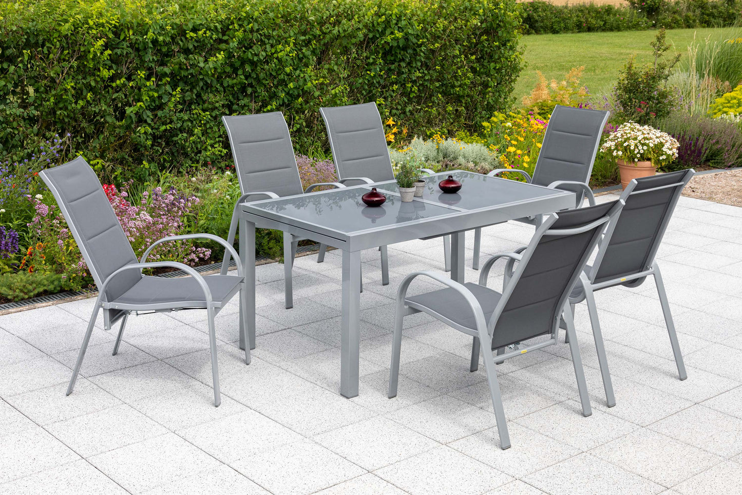 Amalfi Set 7tlg.
Alu/Textil