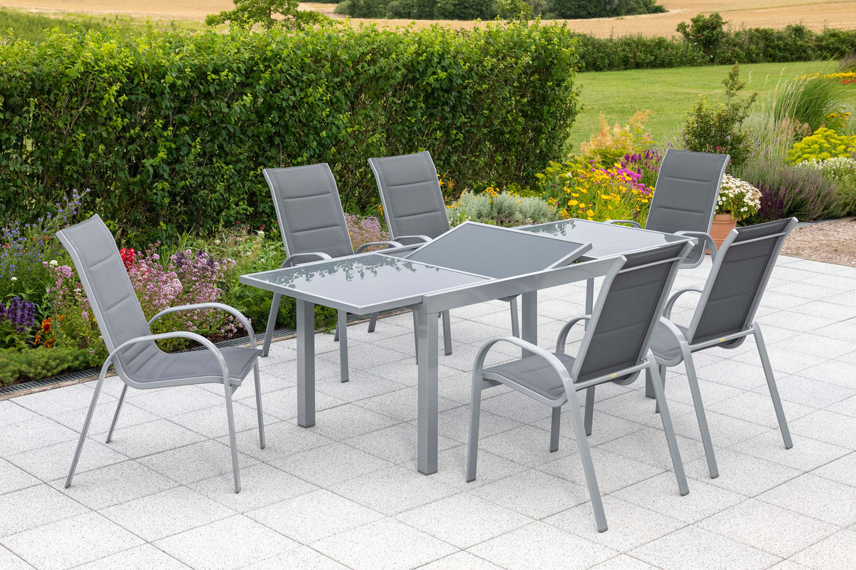 Amalfi Set 7tlg.
Alu/Textil