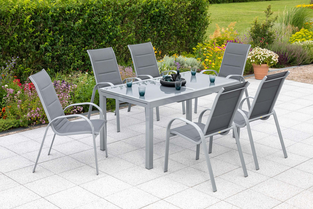 Amalfi Set 7tlg.
Alu/Textil