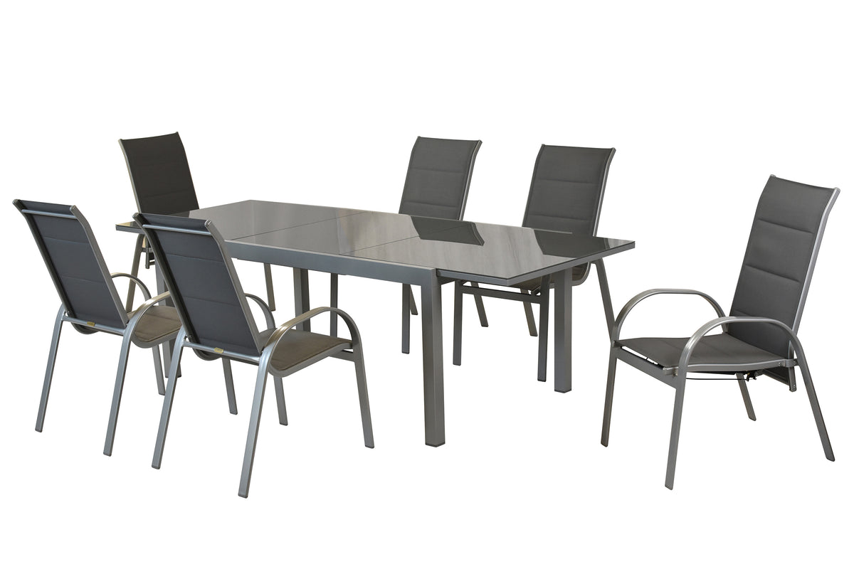 Amalfi Set 7tlg.
Alu/Textil