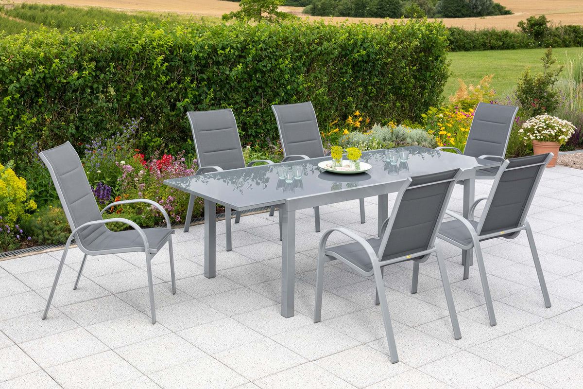 Amalfi Set 7tlg.
Alu/Textil
