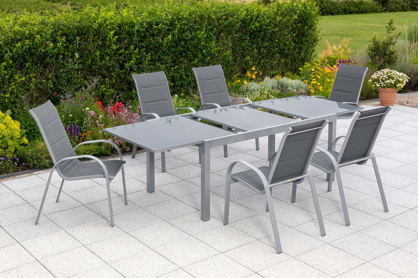 Amalfi Set 7tlg.
Alu/Textil