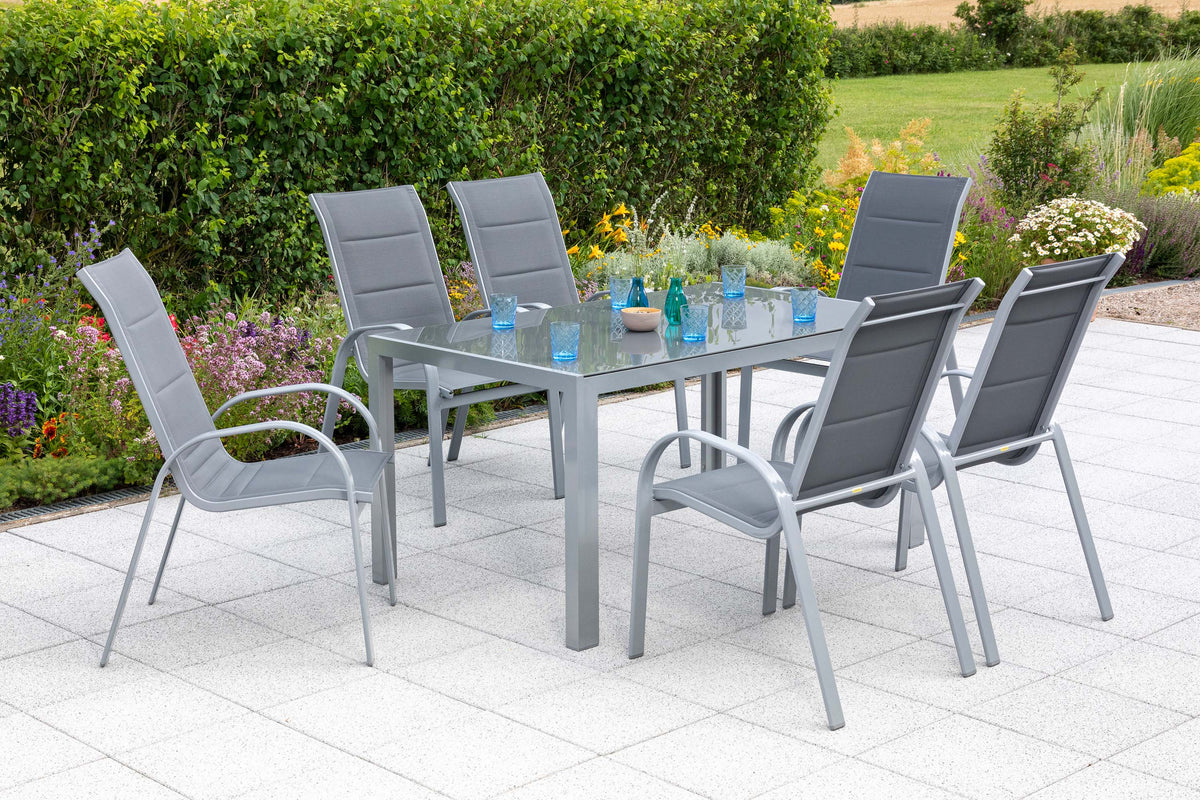 Amalfi Set 7tlg.
Alu/Textil