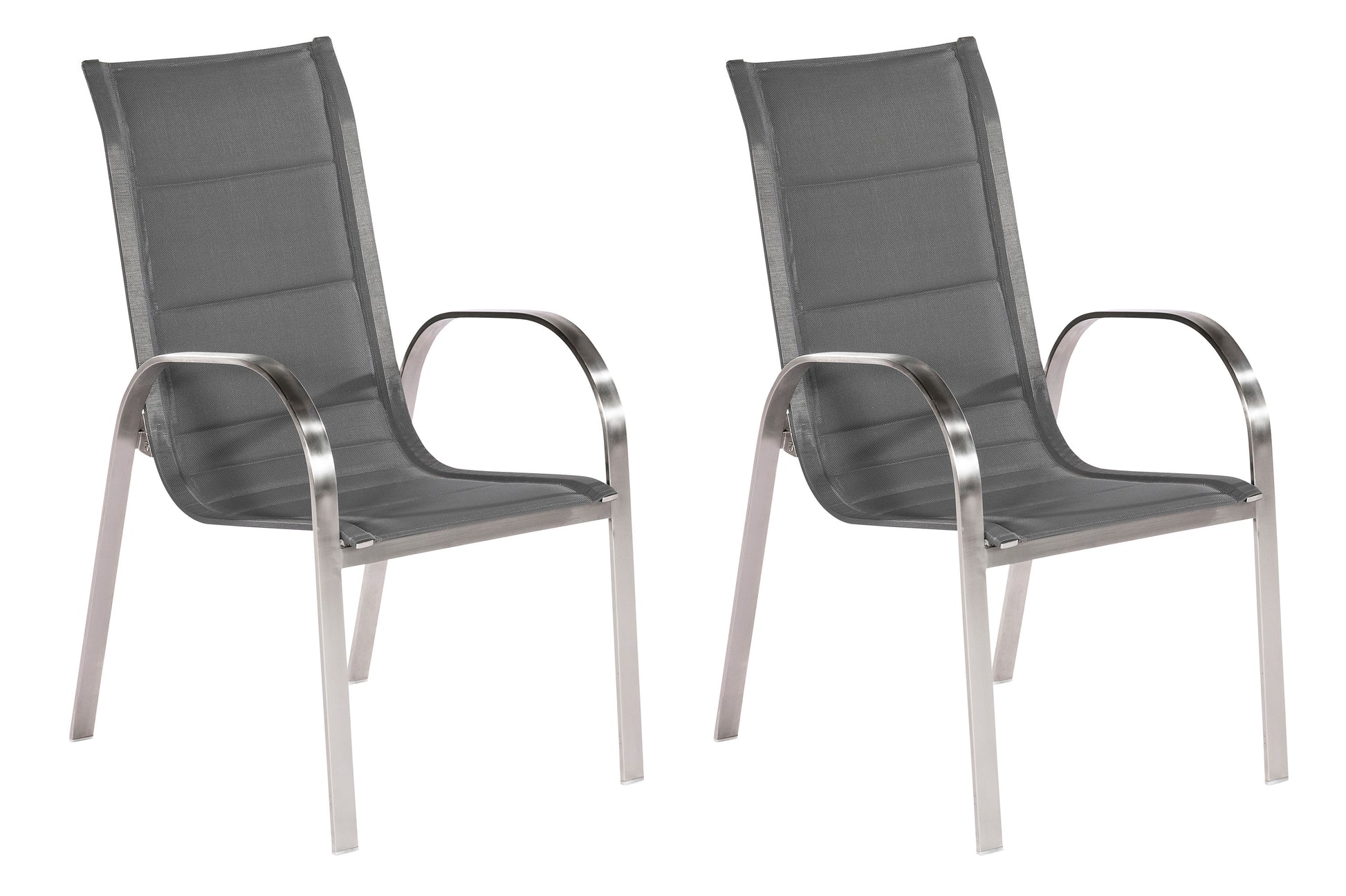 Lucca Stapelsessel
gepadded, 2er Set
silber/grau