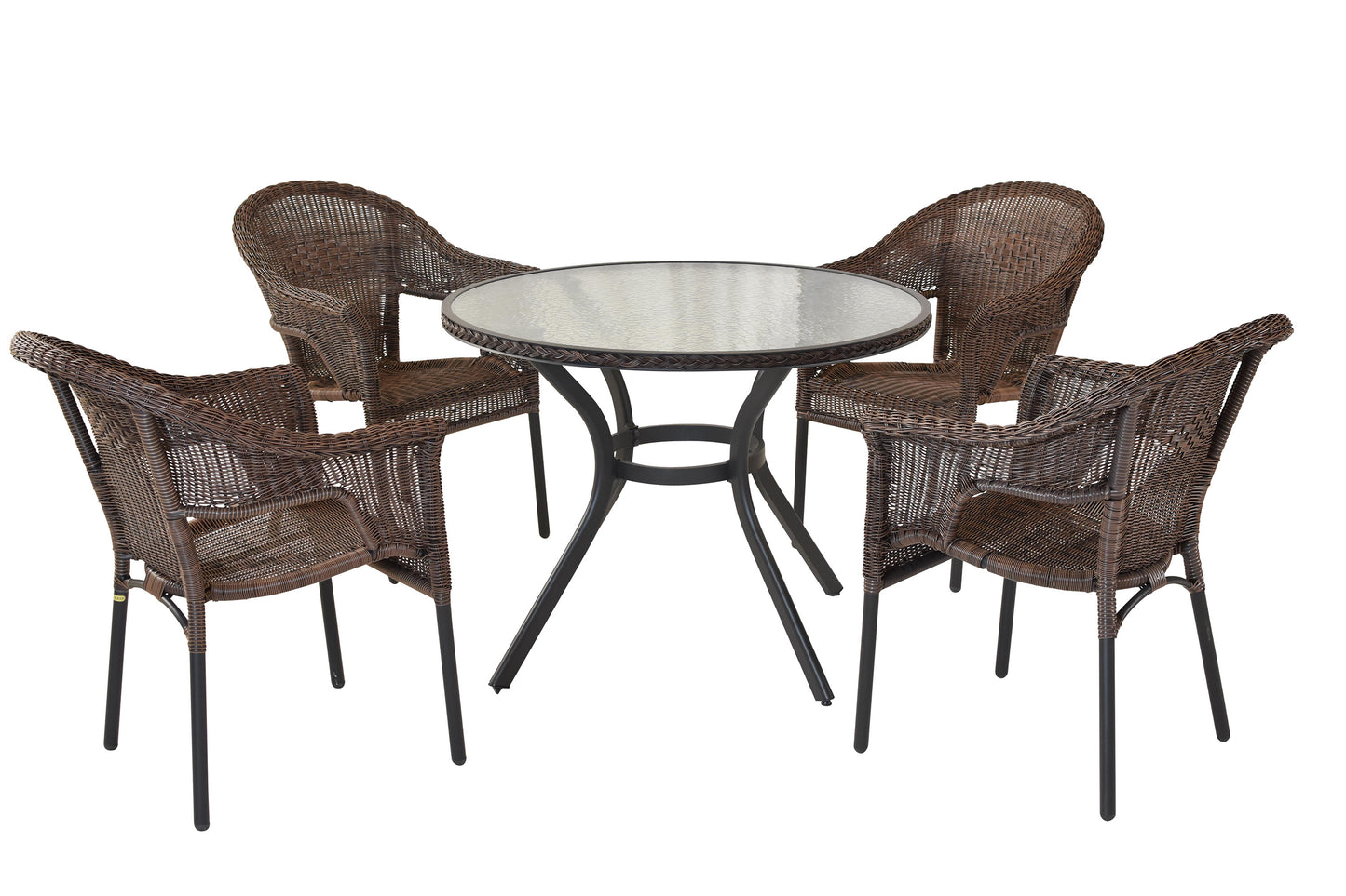 Ravenna Set 5tlg.
Aluminium/Kunststoffgeflecht