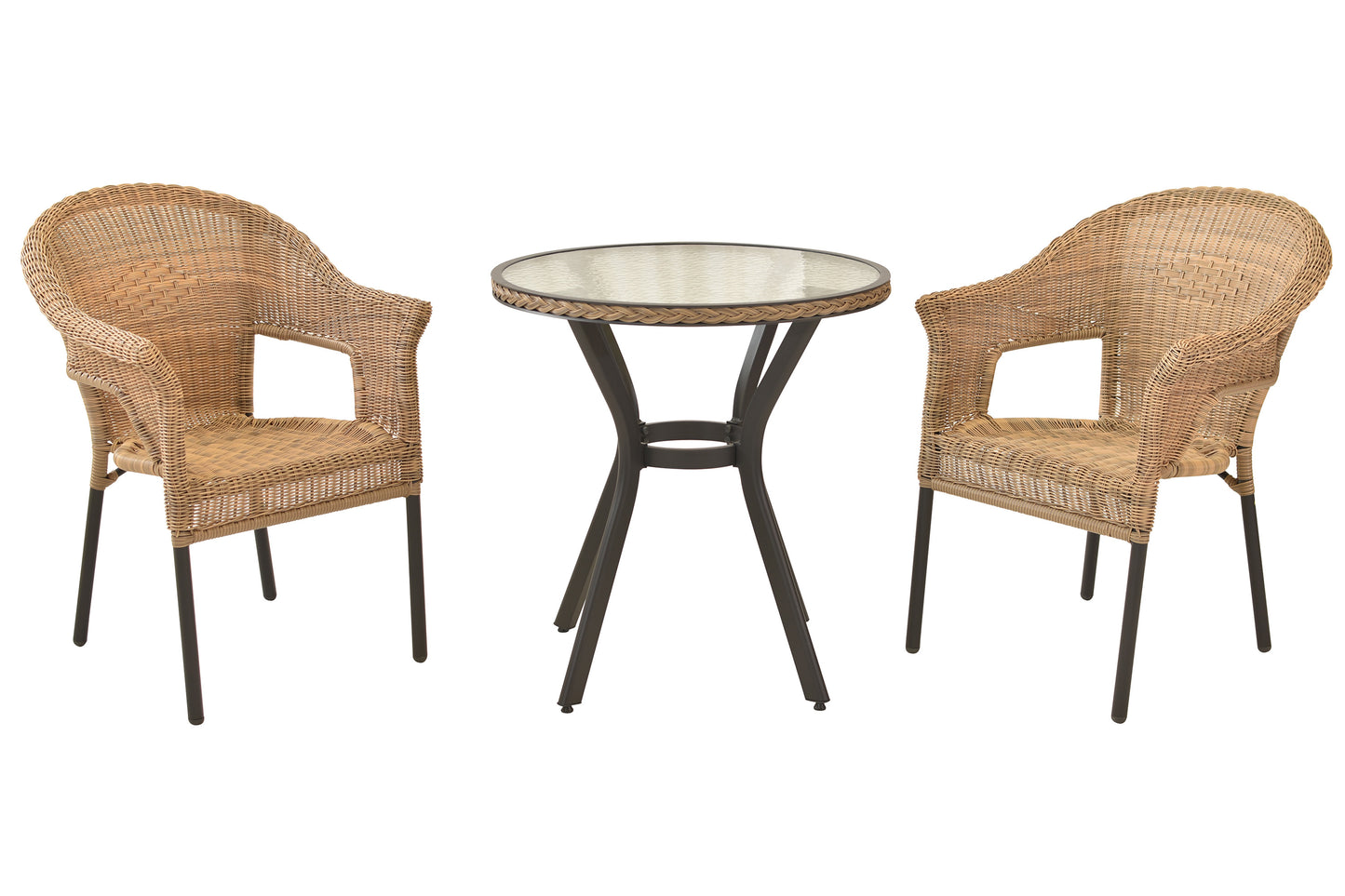 Ravenna Set 3tlg.
Aluminium/Kunststoffgeflecht