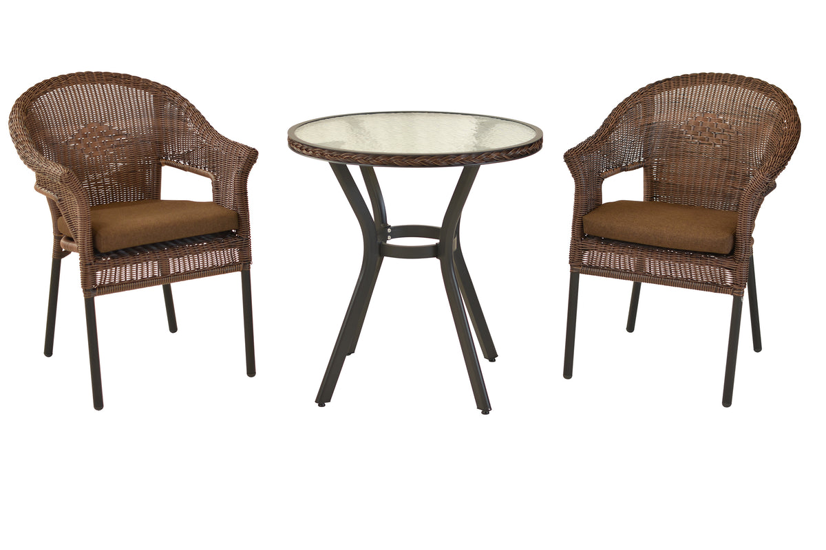 Ravenna Set 5tlg.
Aluminium/Kunststoffgeflecht