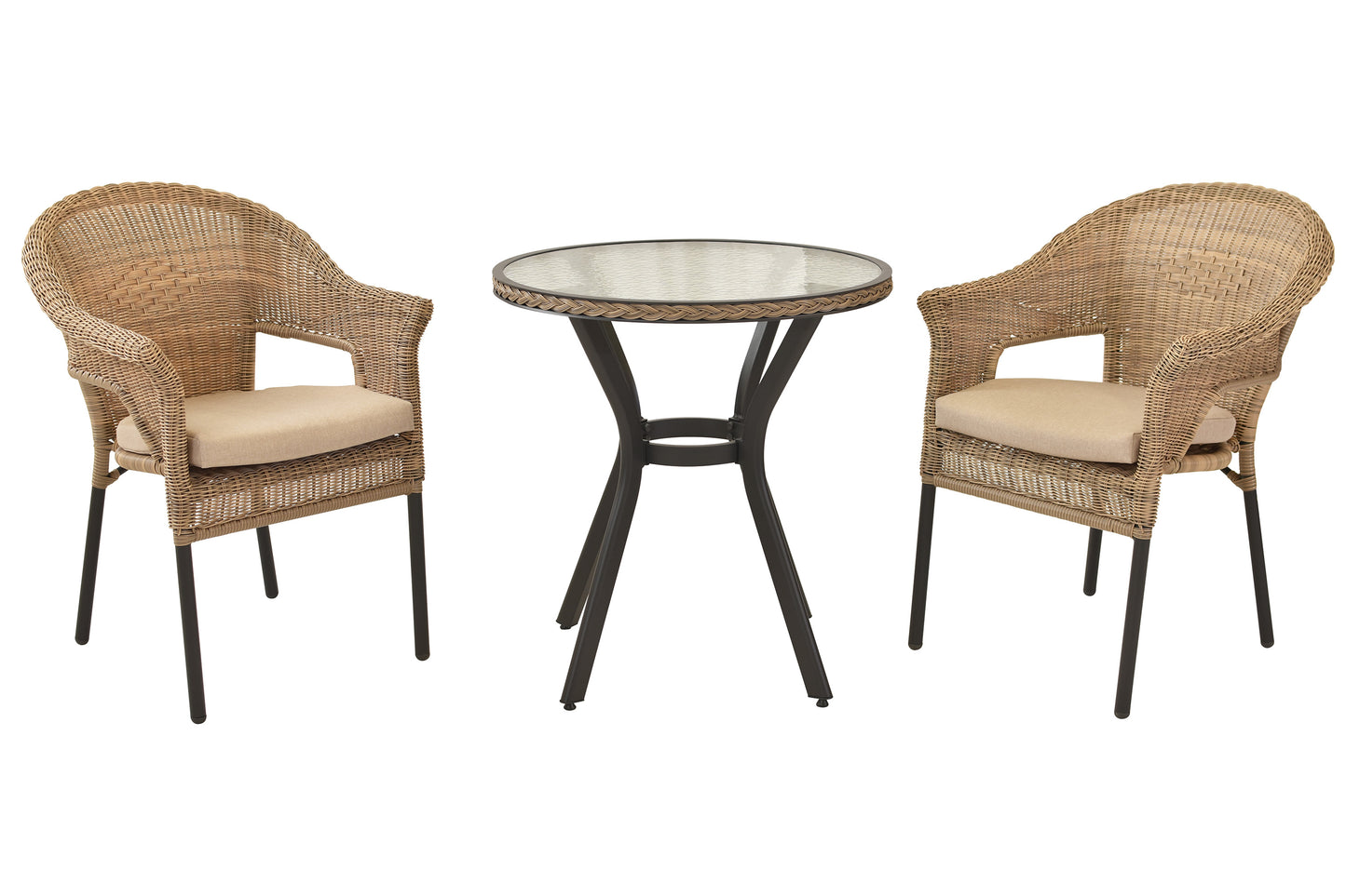 Ravenna Set 5tlg.
Aluminium/Kunststoffgeflecht
