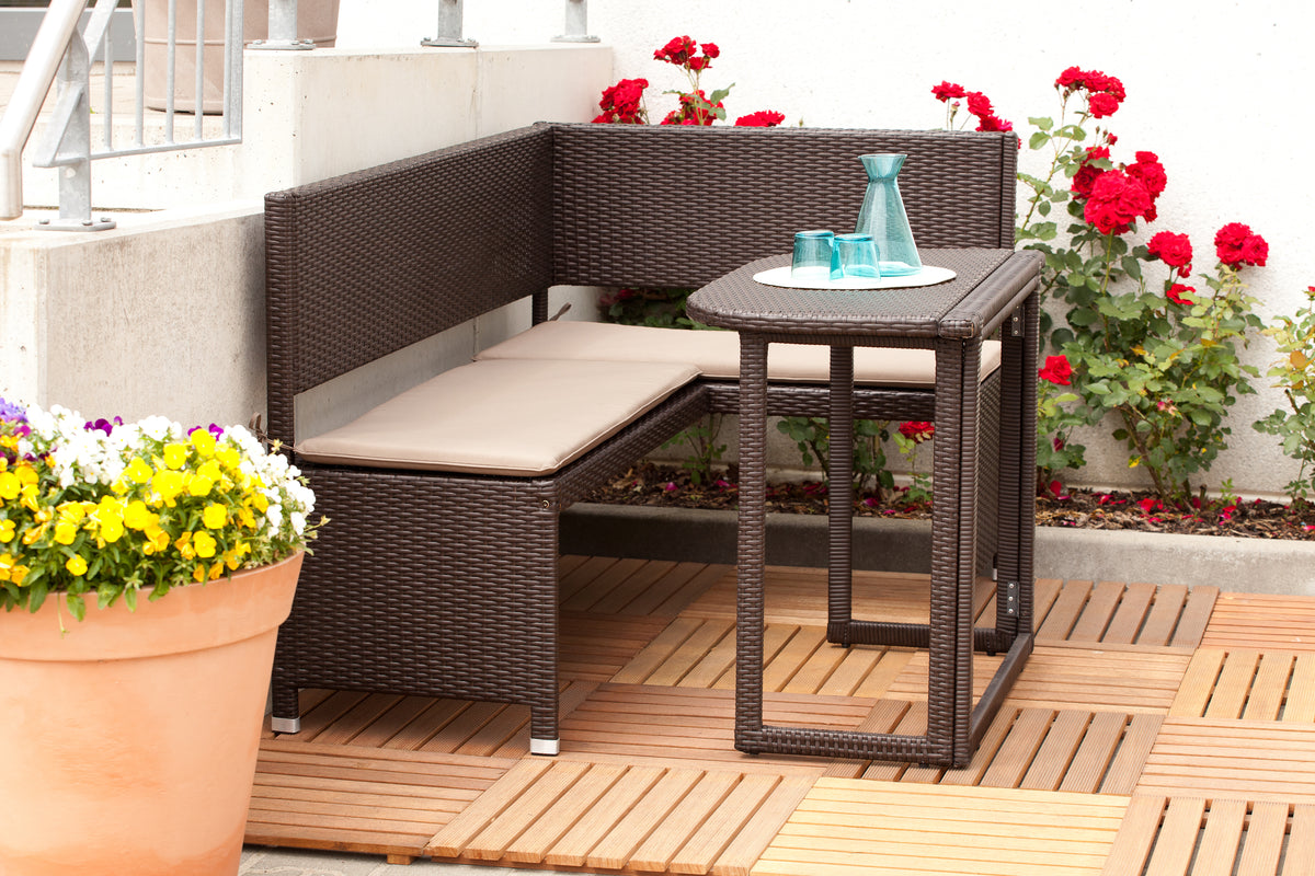 Eckbank Set
1 Eckbank, 148 x 100 x 91 cm
