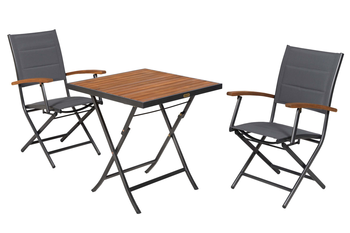 Paxos Set 3tlg.
Aluminium/Textil/Akazie