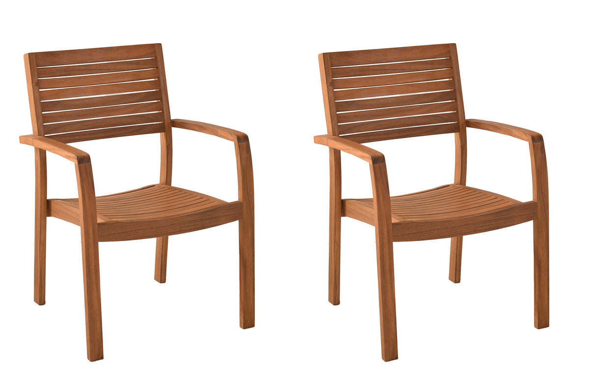 Batavia Stapelsessel 
2er Set
Akazienholz