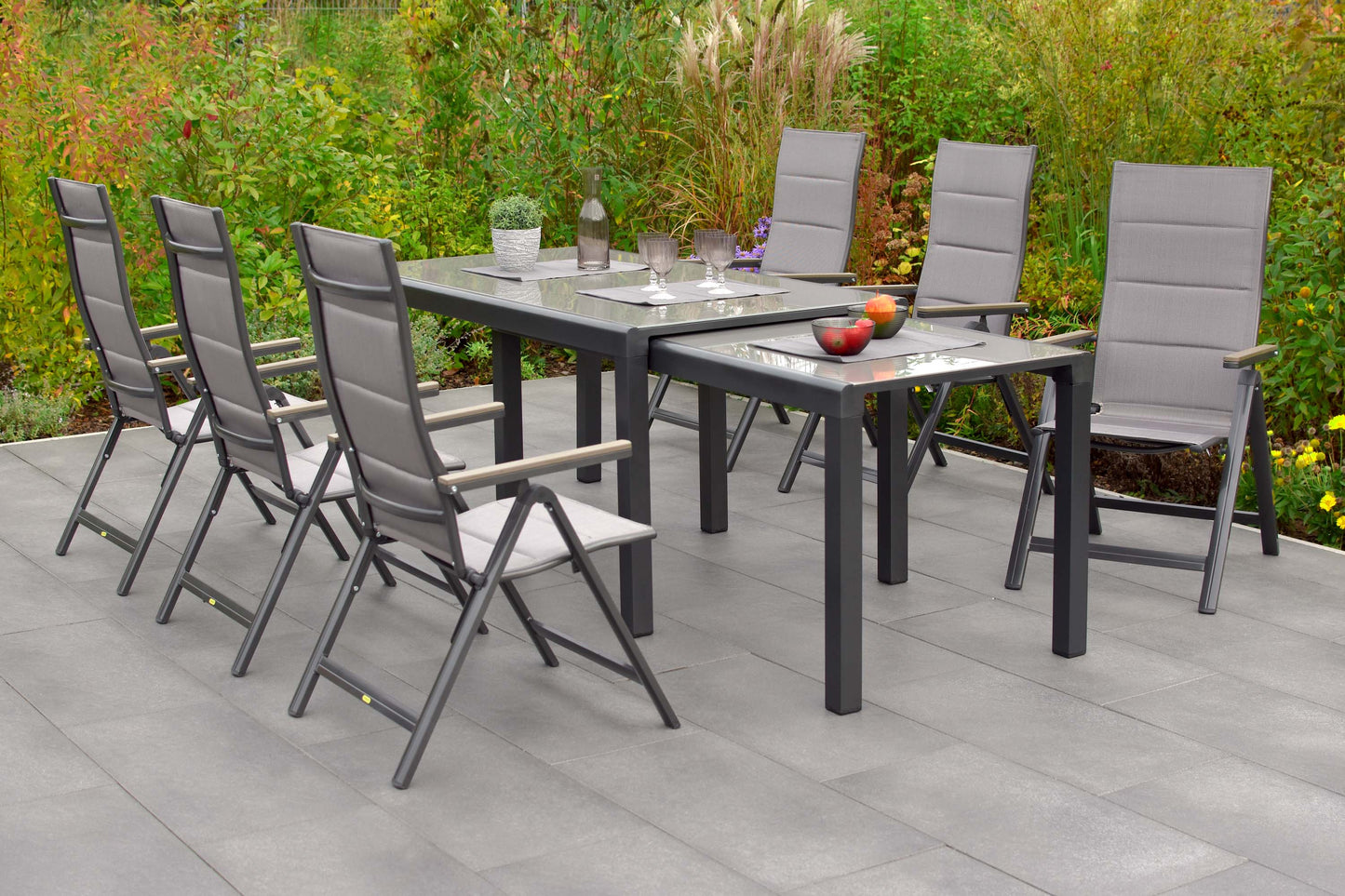 Trivero Set 7tlg.
Aluminium/Textil