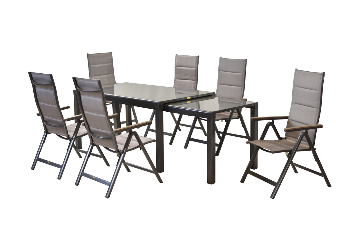 Trivero Set 7tlg.
Aluminium/Textil