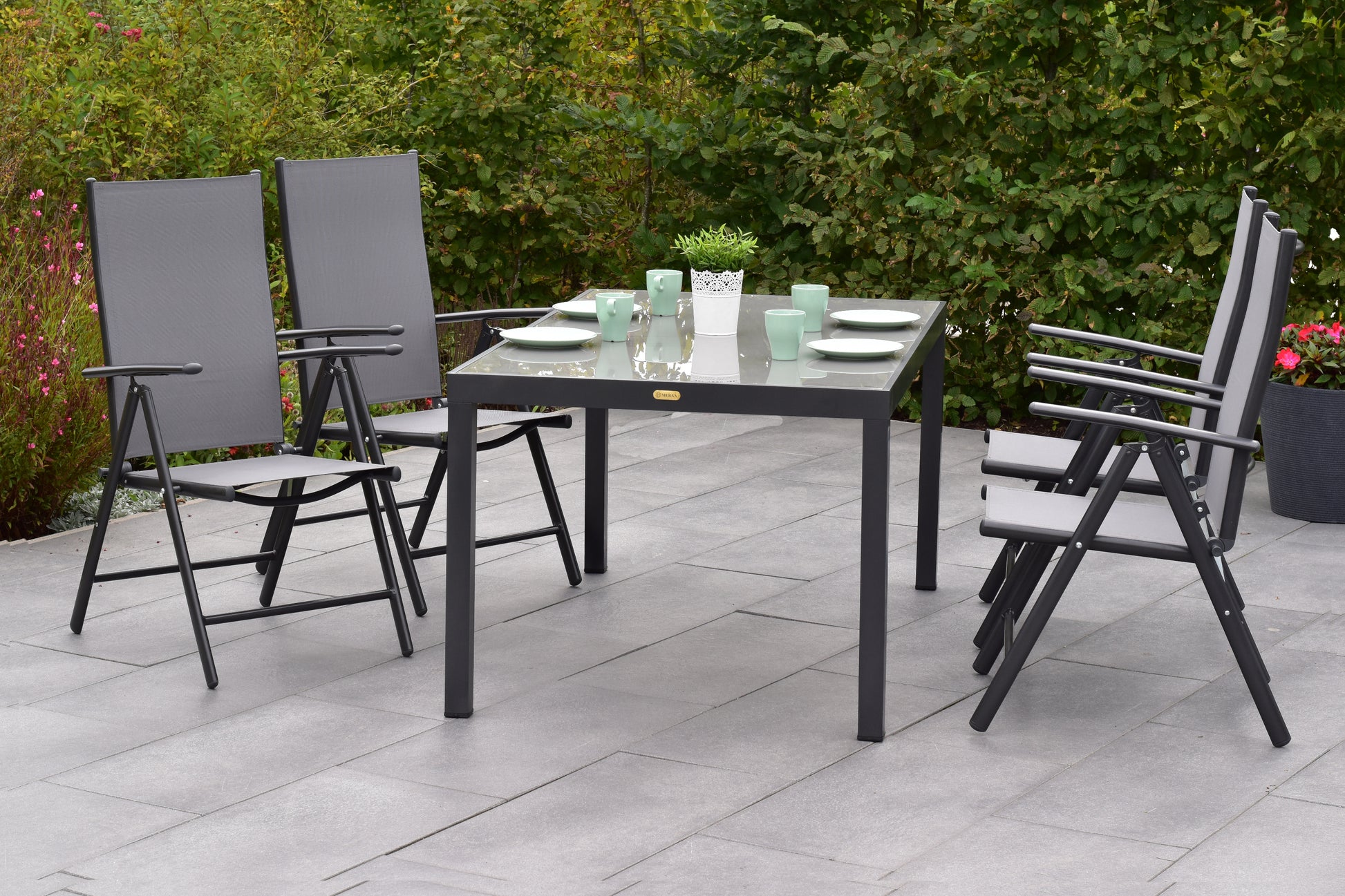 Amalfi Set 5tlg.
Aluminium/Textil