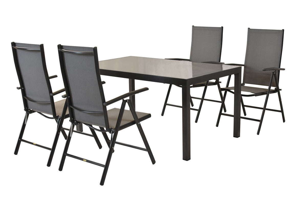 Amalfi Set 5tlg.
Aluminium/Textil