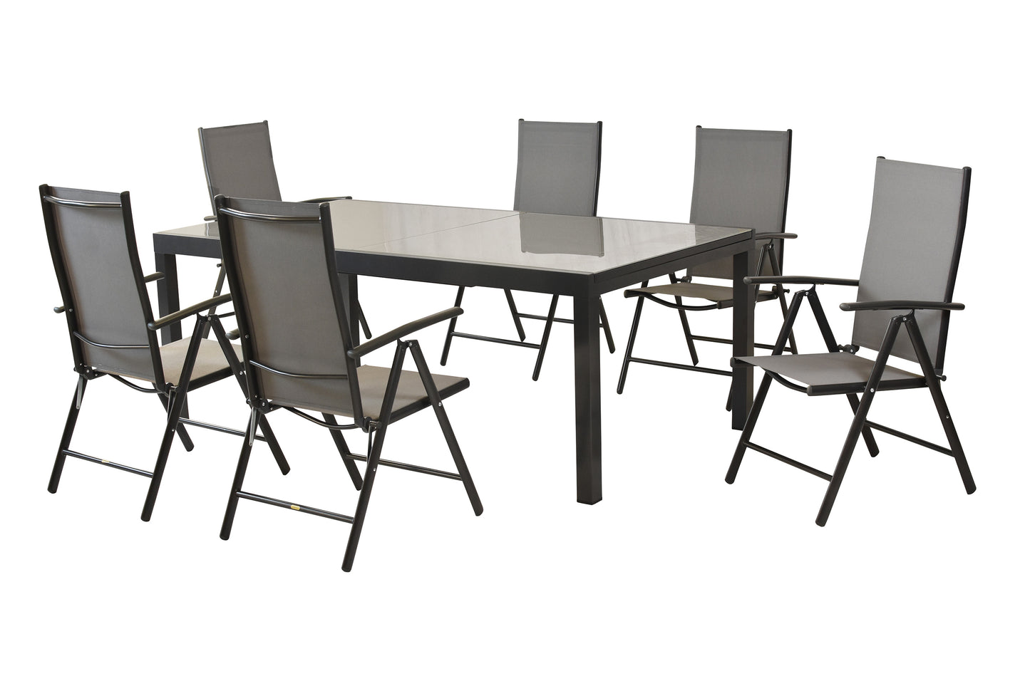 Amalfi Set 7tlg.
Aluminium/Textil