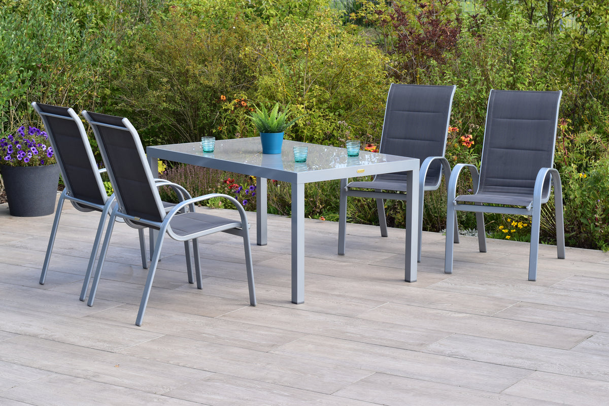 Amaro Set 5tlg., anthrazit
Aluminium/Textil