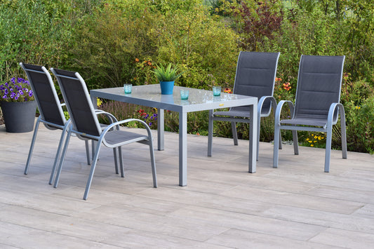 Amaro Set 5tlg., anthrazit
Aluminium/Textil