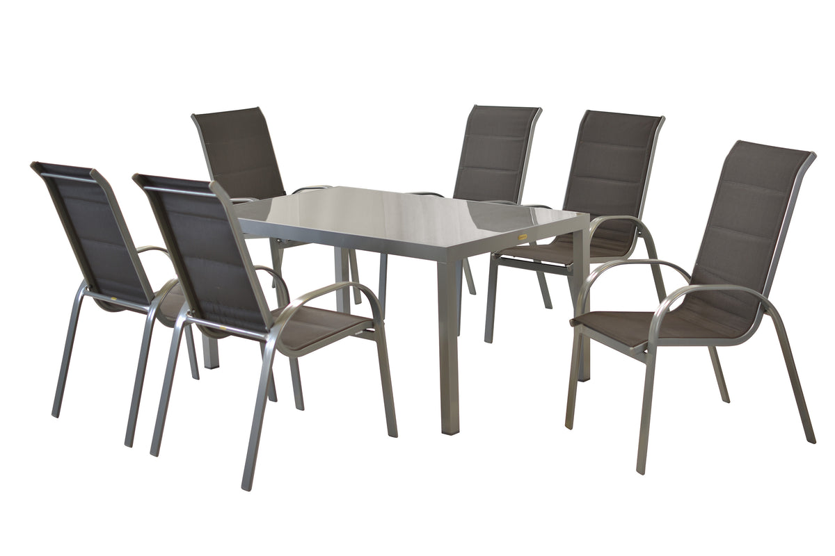 Amaro Set 7tgl., anthrazit
Aluminium/Textil