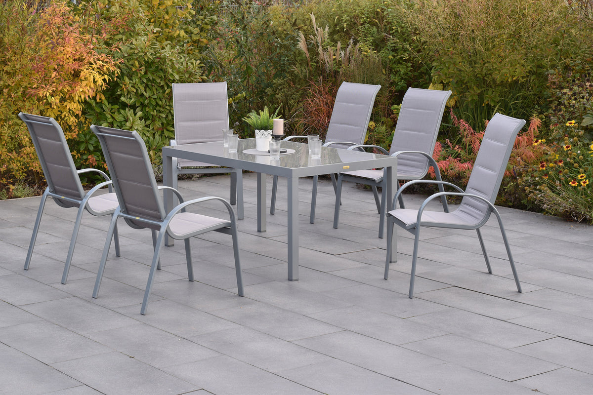 Amaro Set 7tgl., diamantbraun
Aluminium/Textil