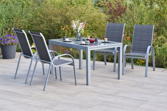Amaro Set 5tlg., anthrazit
Aluminium/Textil