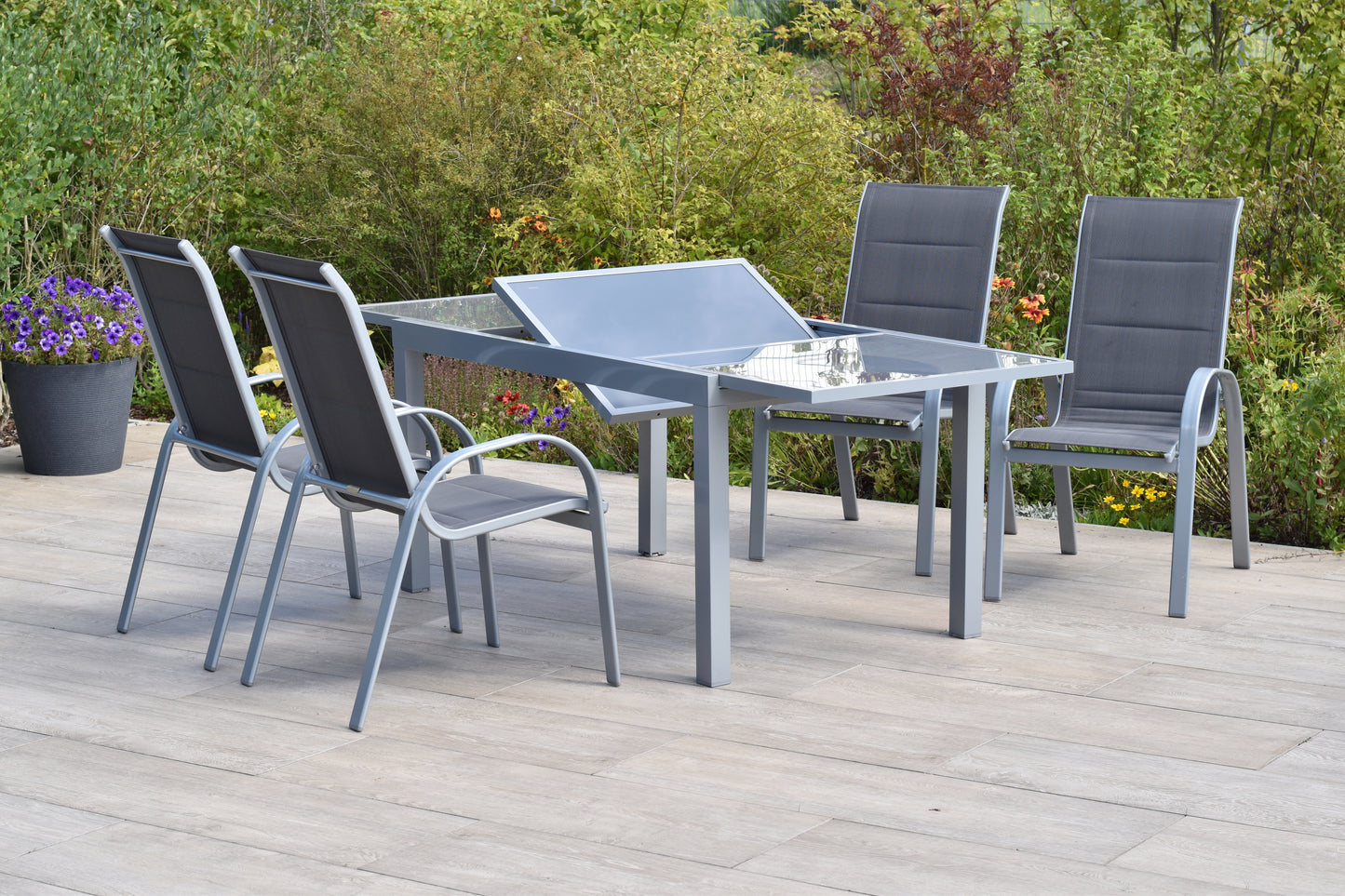 Amaro Set 5tlg., anthrazit
Aluminium/Textil