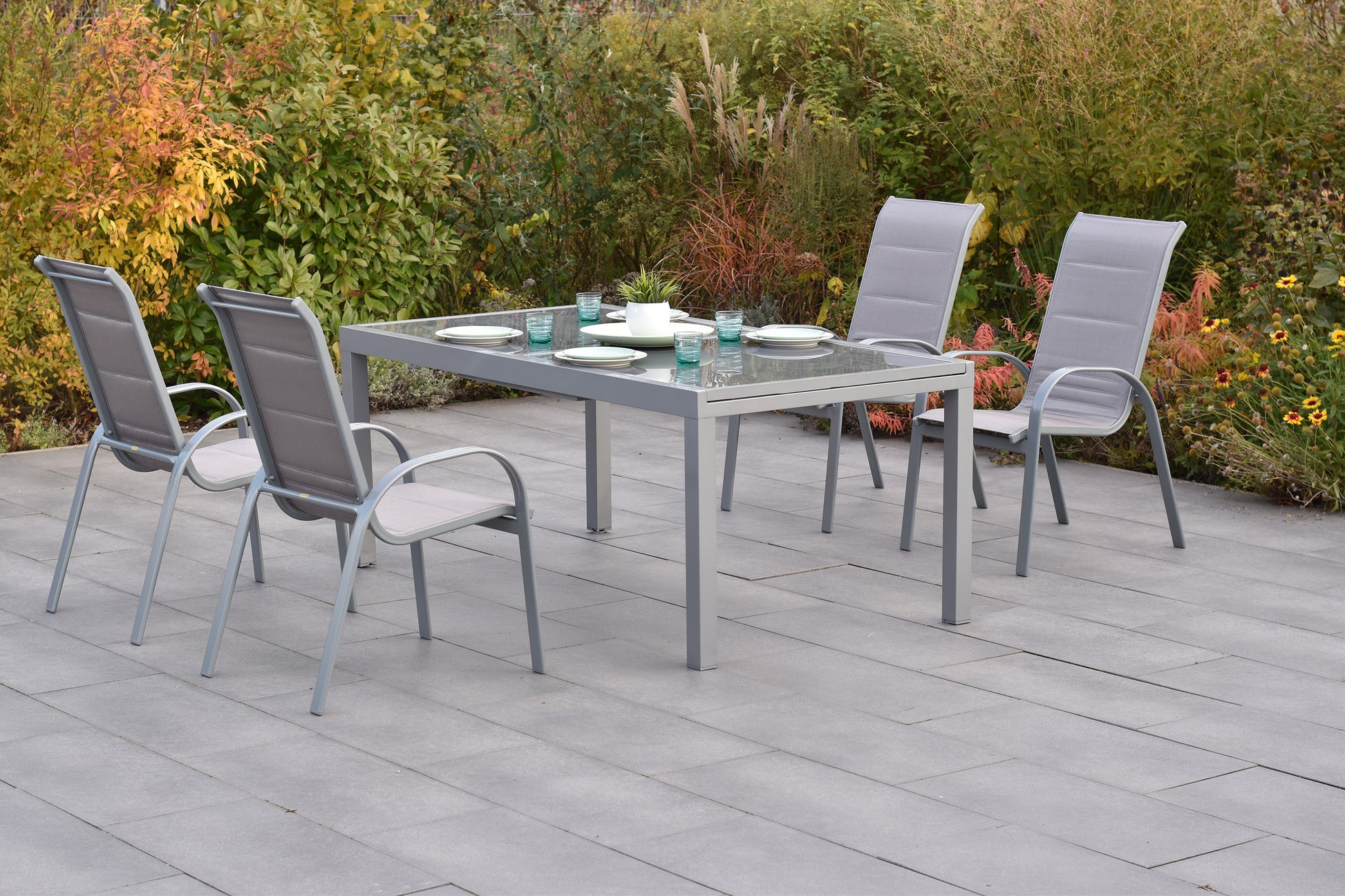 Amaro Set 5tlg., diamantbraun
Aluminium/Textil