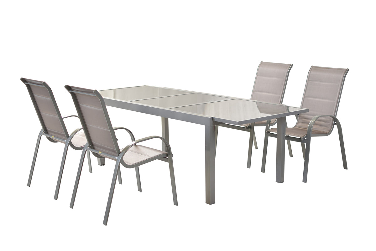 Amaro Set 5tlg., diamantbraun
Aluminium/Textil