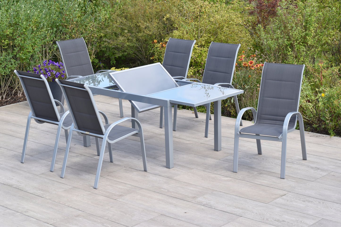 Amaro Set 7tlg., anthrazit
Aluminium/Textil