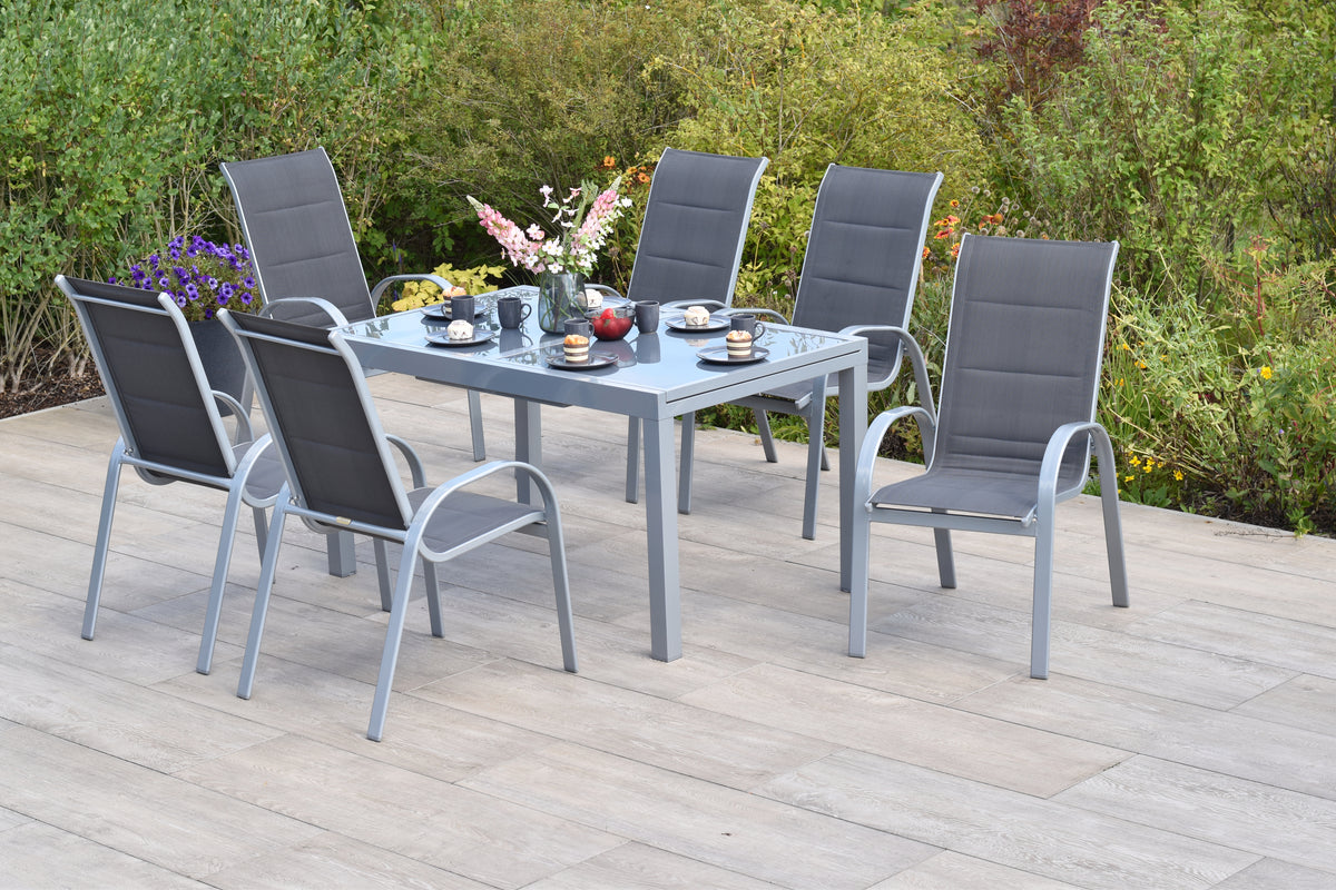 Amaro Set 7tlg., anthrazit
Aluminium/Textil