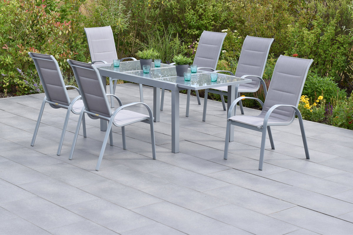 Amaro Set 7tgl., diamantbraun
Aluminium/Textil