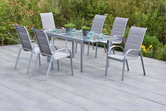 Amaro Set 7tgl., diamantbraun
Aluminium/Textil
