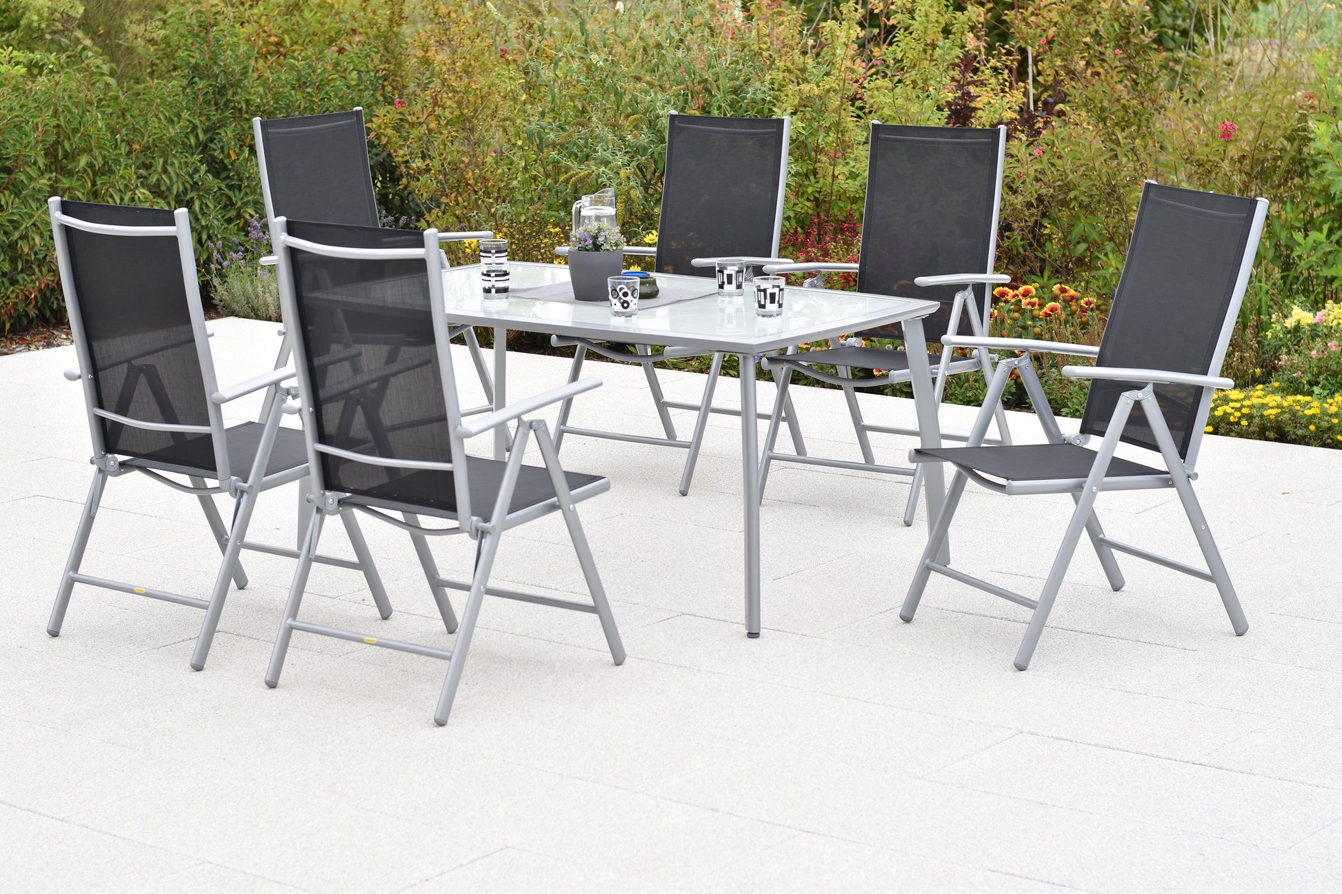 Amalfi Set 7tlg.
Alu/Textil