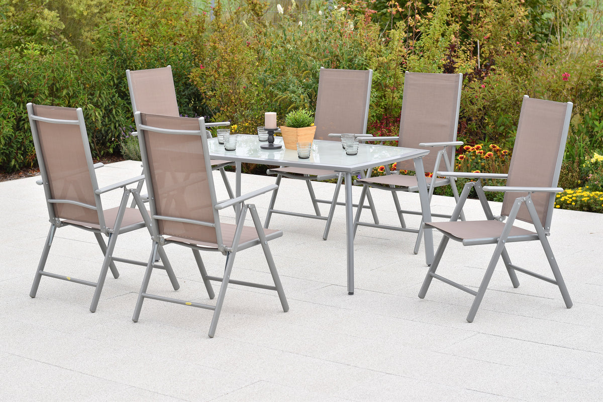 Amalfi Set 7tlg.
Alu/Textil