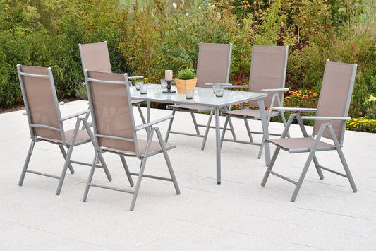 Amalfi Set 7tlg.
Alu/Textil
